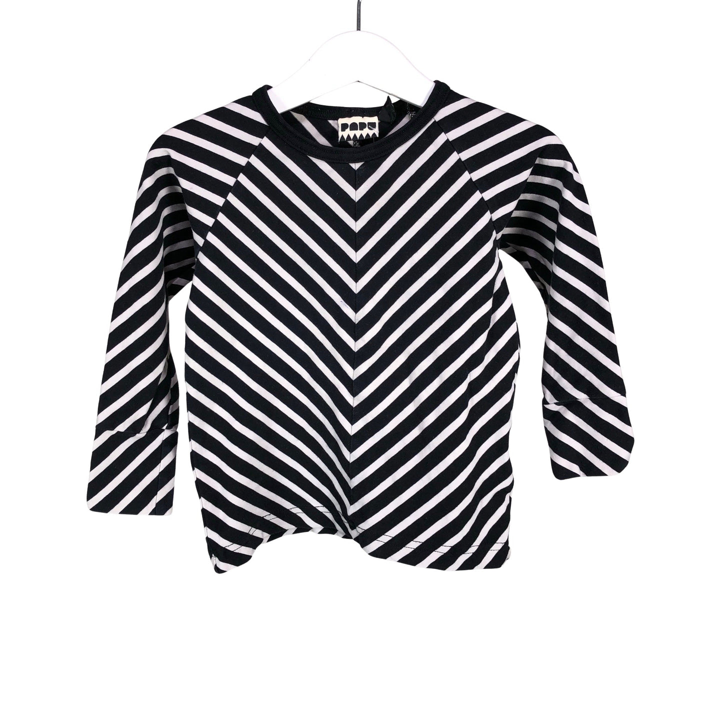 Unisex Papu - Tricot shirt, size 86 - 92 - Black (1)