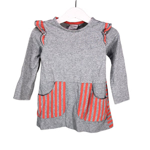 Unisex NOSH - Tricot dress, size 86 - 92 - Gray (1)