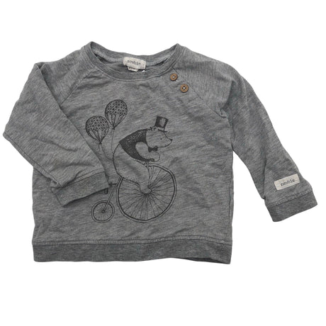 Unisex Newbie - Tricot shirt, size 74 - 80 - Gray ()