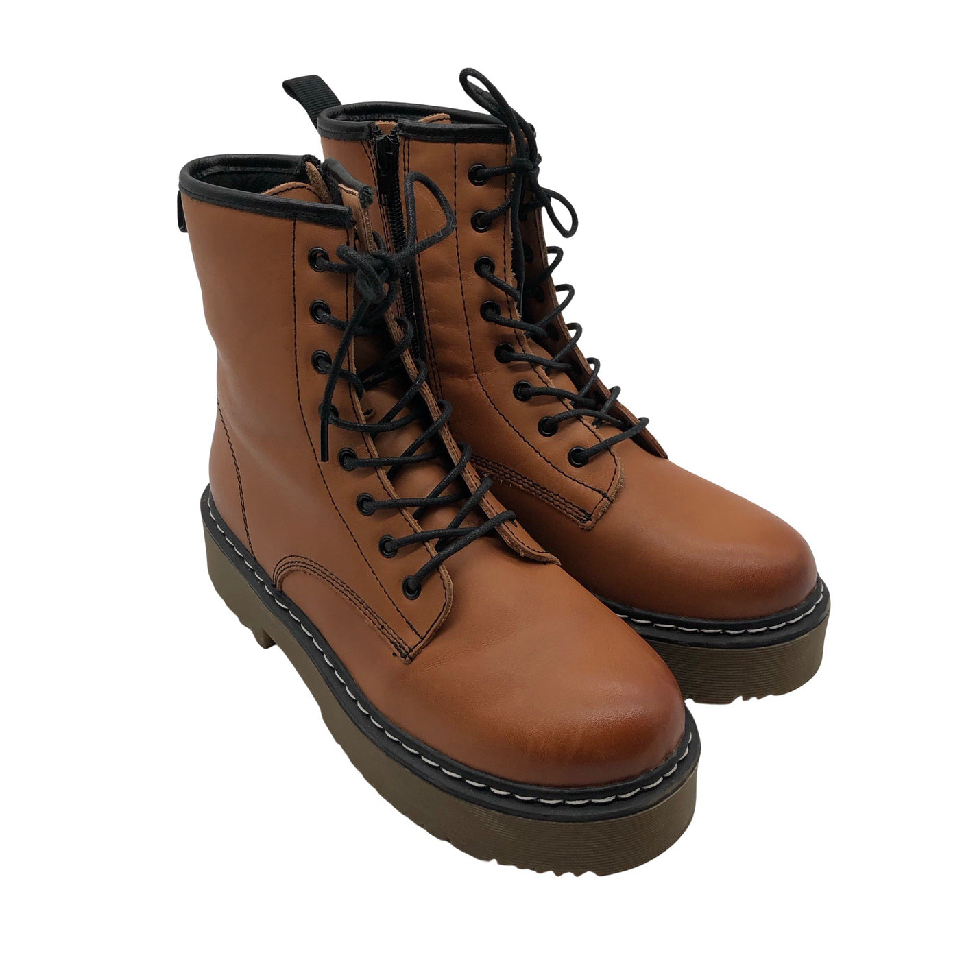 Unisex 2Moons - Army boots, size 38 - Brown (2)