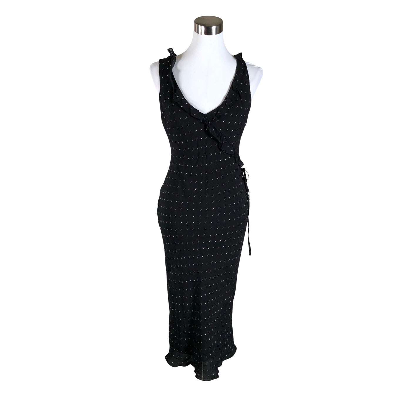 Unisex Andiata - Schiffon dress, size 38 - Black (1)