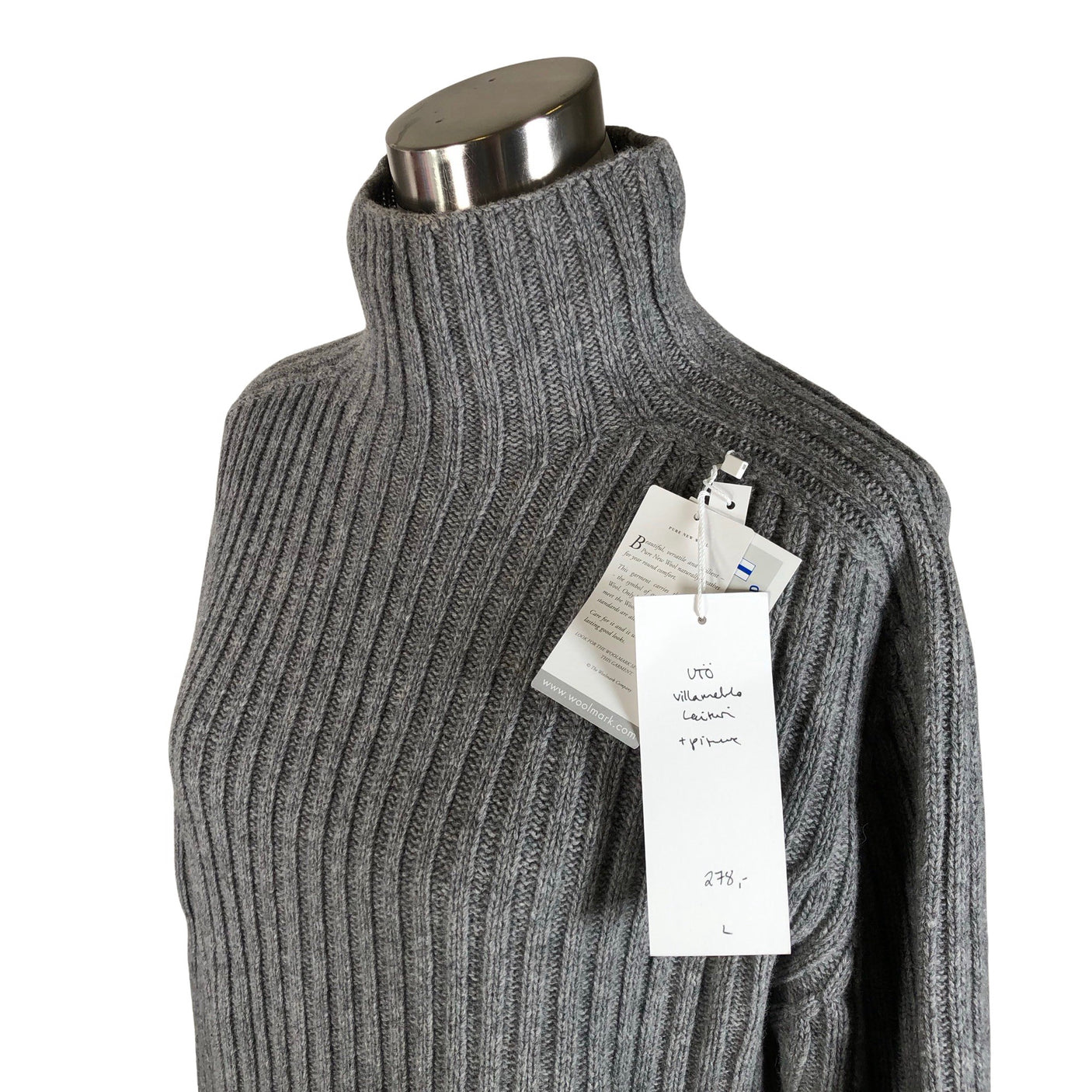 Unisex Niinmun design - Knit dress, size 40 - Gray (3)
