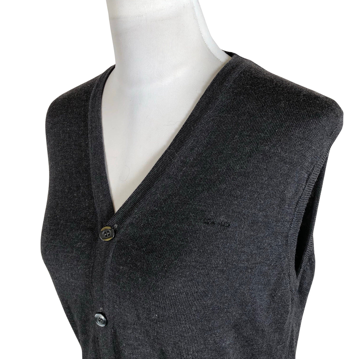Unisex Sand - Knit vest, size 40 - Gray (3)