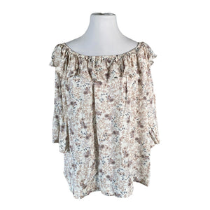 Unisex Andiata - Short-sleeved blouse, size 46 - Beige (1)