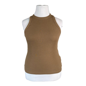 Unisex &Other Stories - Tricot tank top, size 44 - Brown (1)