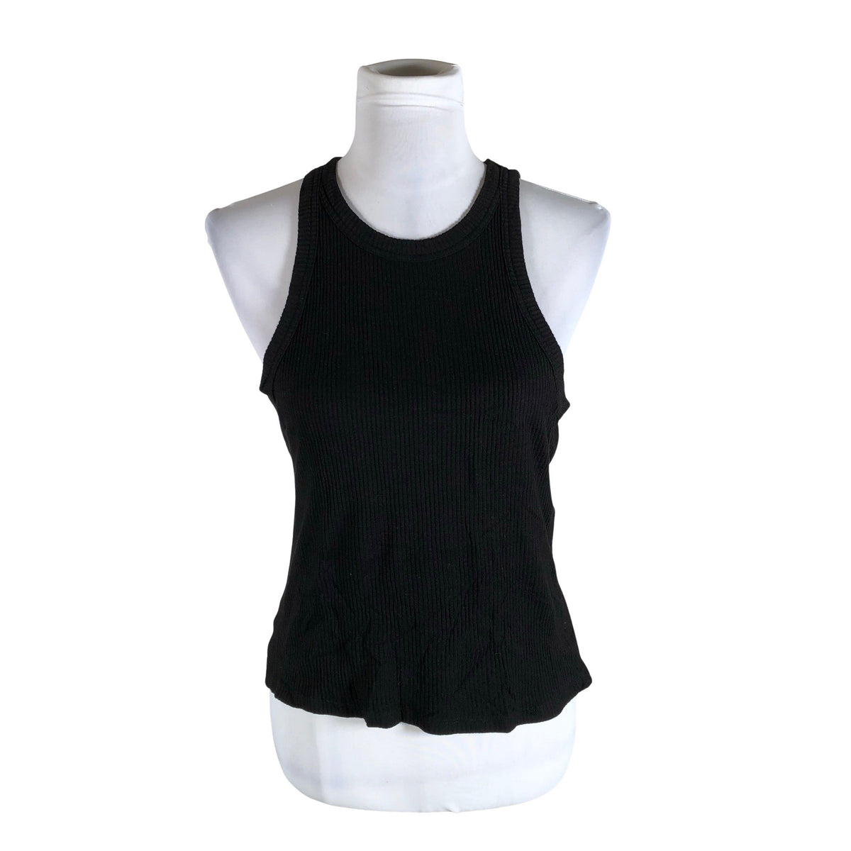 Unisex Lindex - Tricot tank top, size 40 - Black (1)