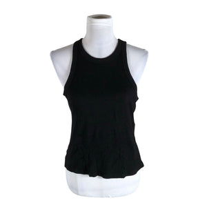 Unisex Lindex - Tricot tank top, size 40 - Black (1)