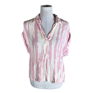 Unisex Tom Tailor - Short-sleeved blouse, size 36 - Natural white (1)