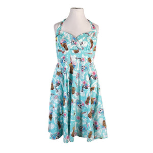 Unisex Hell Bunny - Dress, size 48 - Light blue (1)
