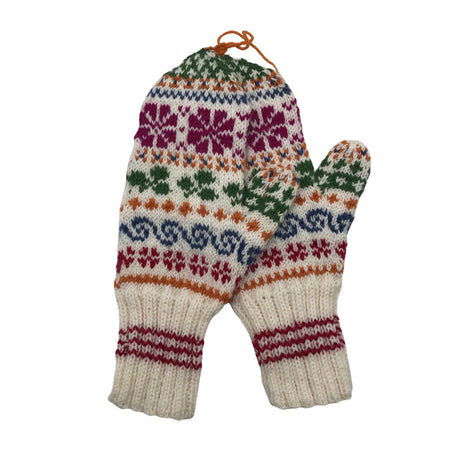 Unisex Handmade - Mittens, size No size - White ()