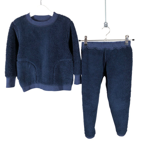 Unisex Muji - Fleece set, size 98 - 104 - Blue (2)