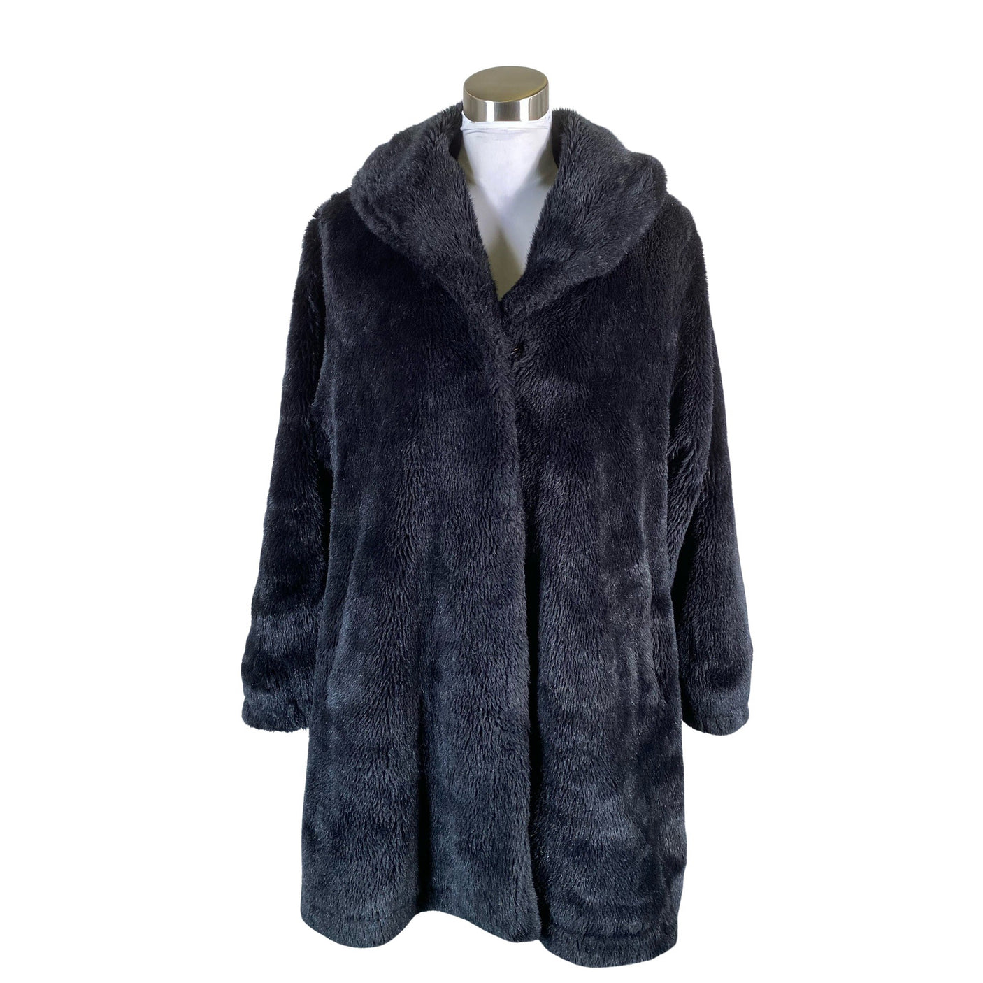 Unisex Etage - Faux fur coat, size 34 - Black (1)