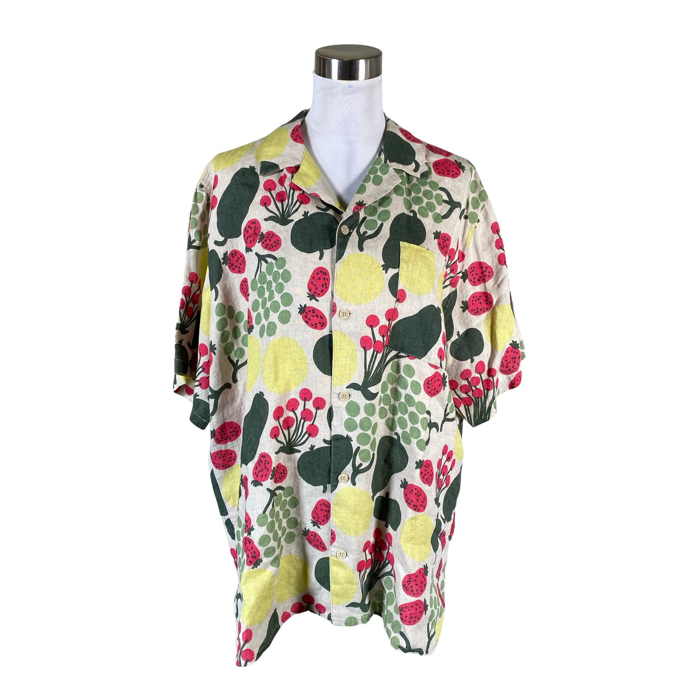 Unisex Marimekko - Collared shirt, size 40 - Beige (1)