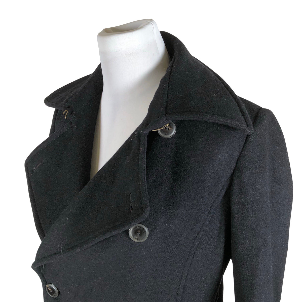 Unisex Daks London - Wool coat, size 34 - Black (3)