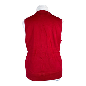 Unisex S.T.I - Knit vest, size 44 - Red (2)