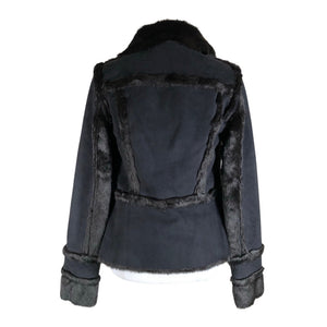 Unisex Pianurastudio - Faux fur coat, size 36 - Black (2)
