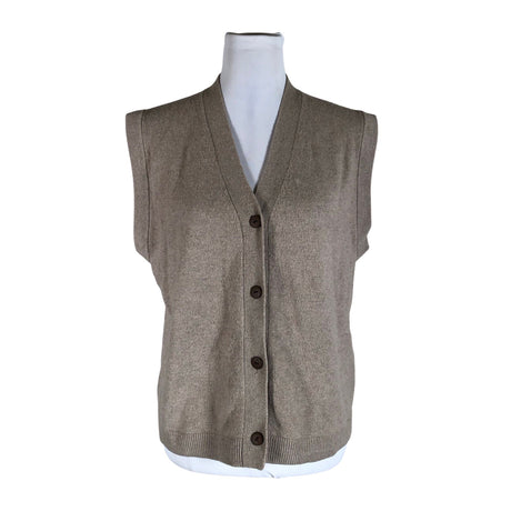 Unisex Samsoe&Samsoe - Knit vest, size 34 - Beige ()