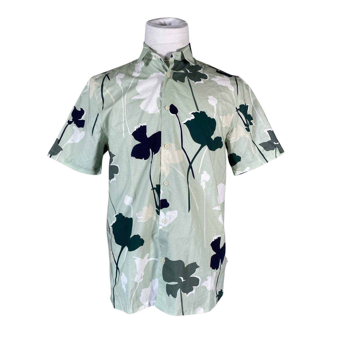 Unisex Ted Baker - Collared shirt, size M - Green (1)