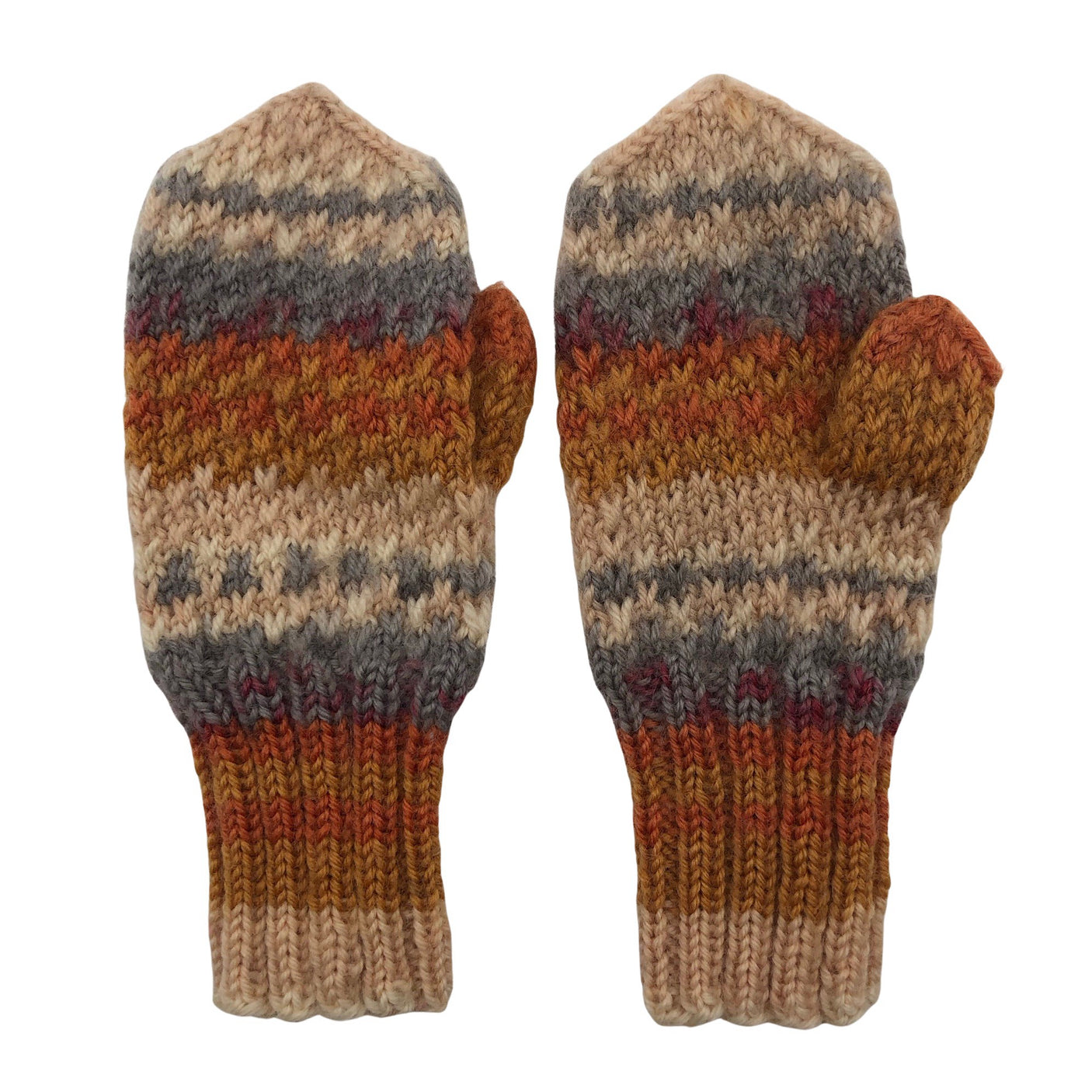 Unisex Handmade - Mittens, size 1 - 2 vuotta - Orange (1)