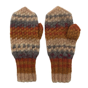 Unisex Handmade - Mittens, size 1 - 2 vuotta - Orange (1)