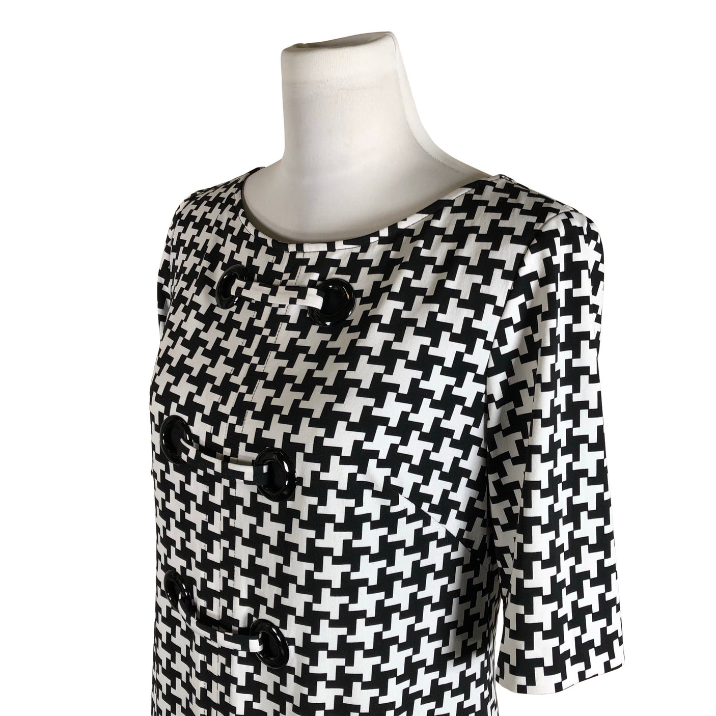 Unisex Joseph Ribkoff - Schiffon dress, size 40 - White (3)