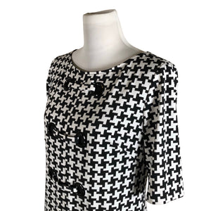 Unisex Joseph Ribkoff - Schiffon dress, size 40 - White (3)