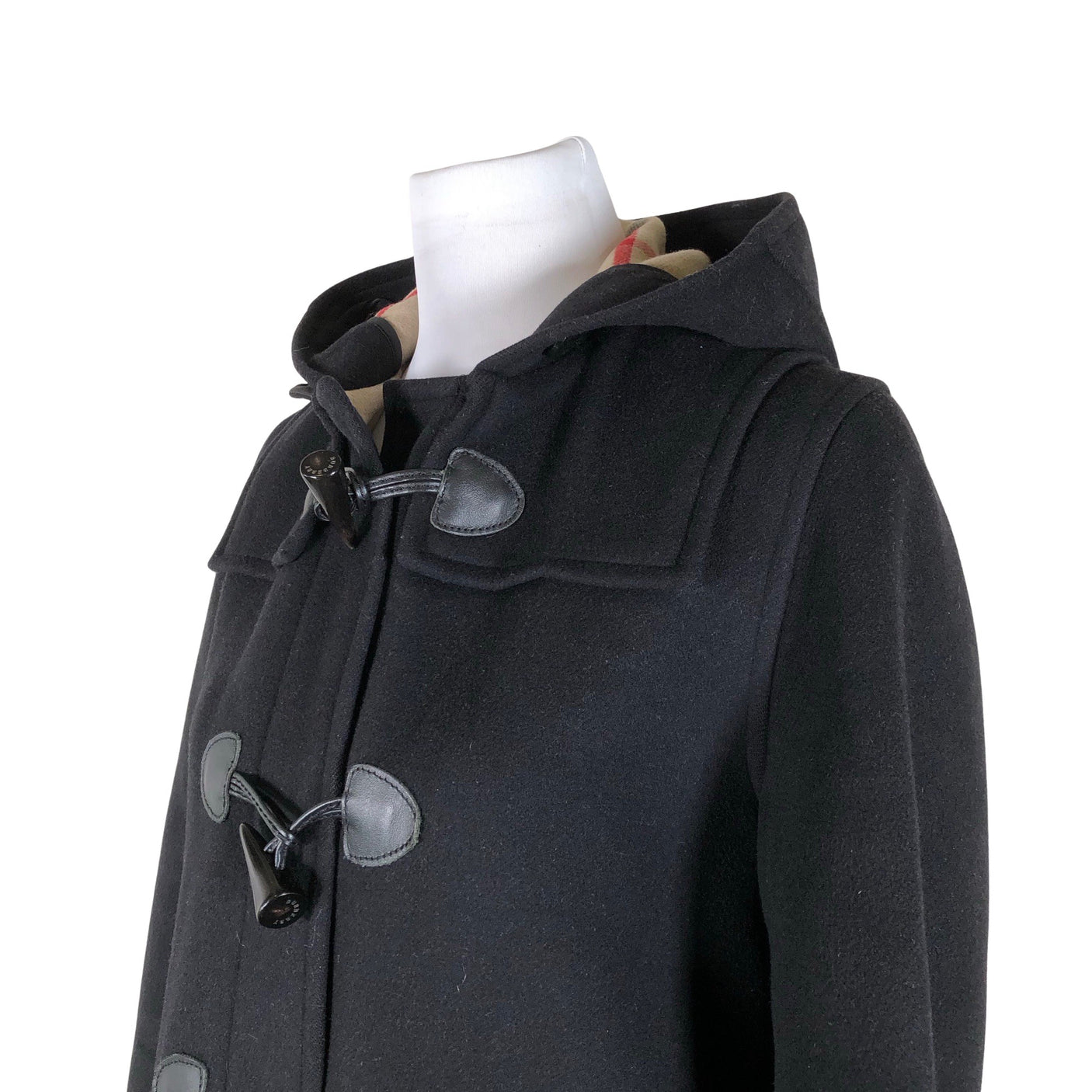 Unisex Burberry Brit - Wool coat, size 36 - Black (3)