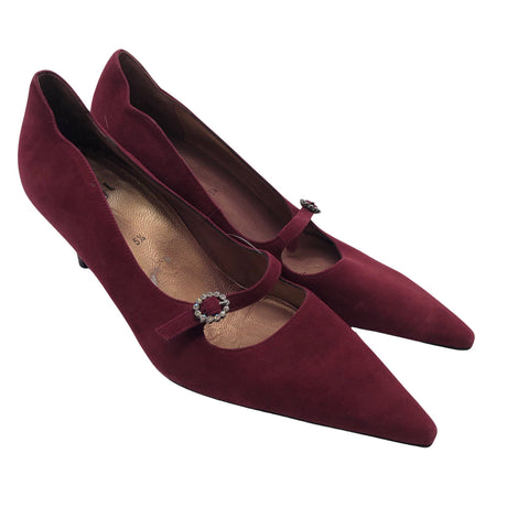 Unisex Högl - Evening high heels, size 38 - Wine red (2)