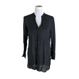 Unisex Armedangels - Schiffon tunic, size 38 - Black (1)