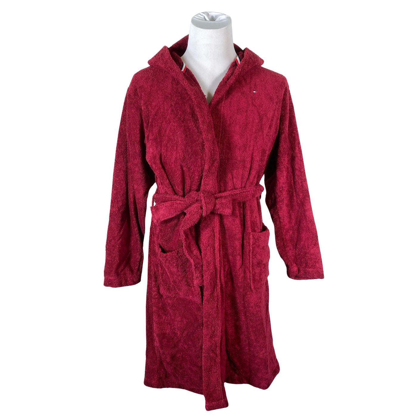 Unisex Tommy Hilfiger - Bathrobe, size M - Wine red (1)
