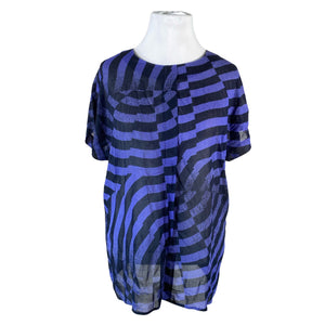 Unisex Marimekko - Short-sleeved blouse, size 42 - Blue (1)