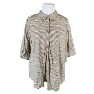 Unisex Soyaconcept - Short-sleeved blouse, size 44 - Beige (1)