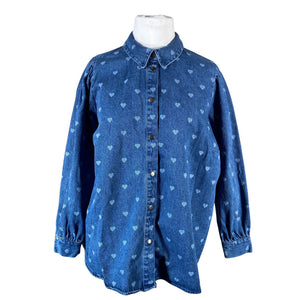 Unisex Zizzi - Denim shirt, size 50 - Blue (1)