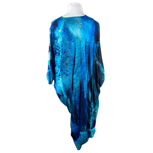 Unisex Marita Huurinainen - Schiffon dress, size 44 - Blue (3)
