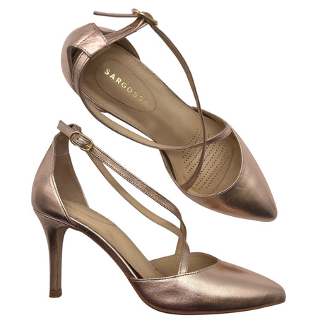 Unisex Sargossa - Evening high heels, size 39 - Light pink ()