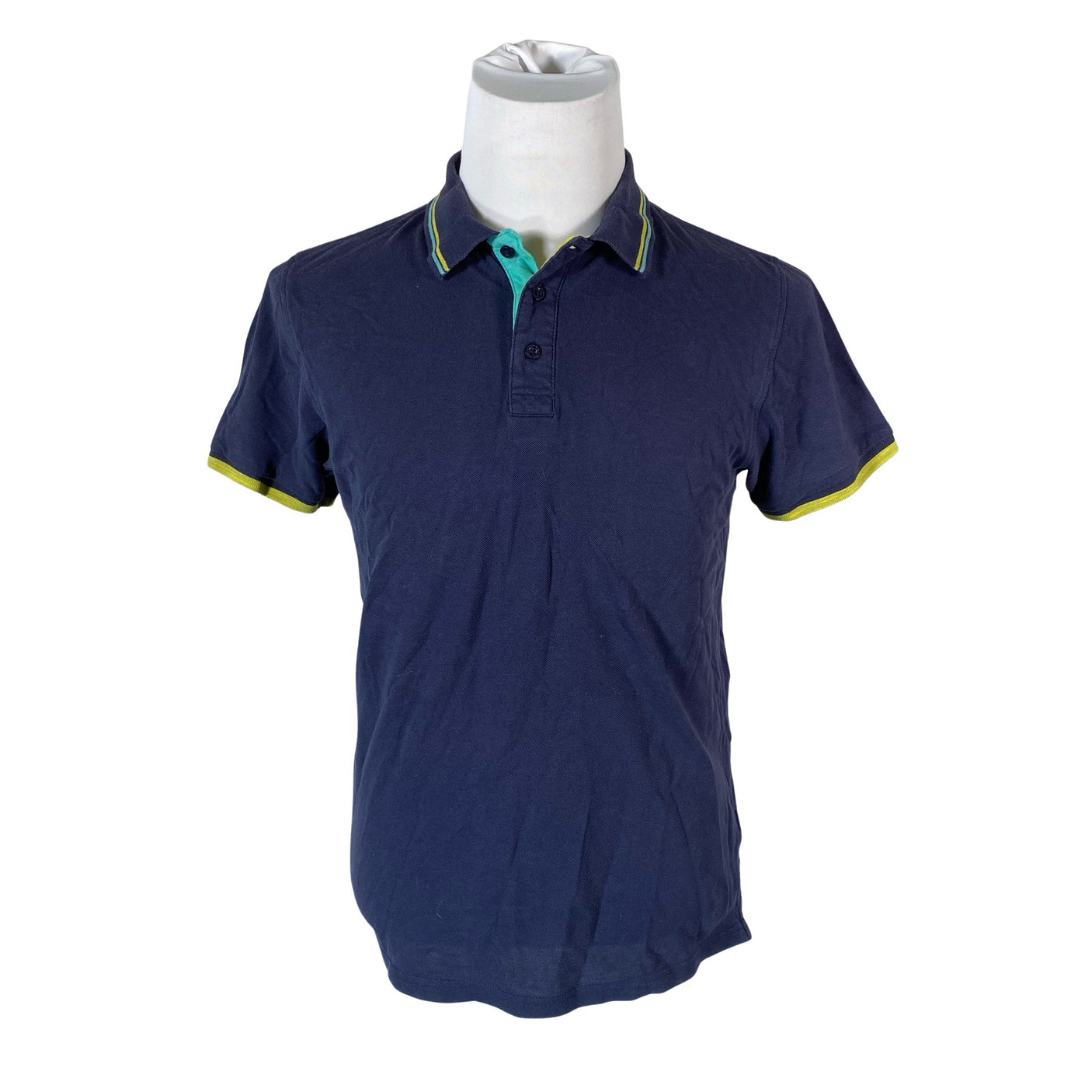 Unisex Cotton & Silk - Polo shirt, size XL - Blue (1)