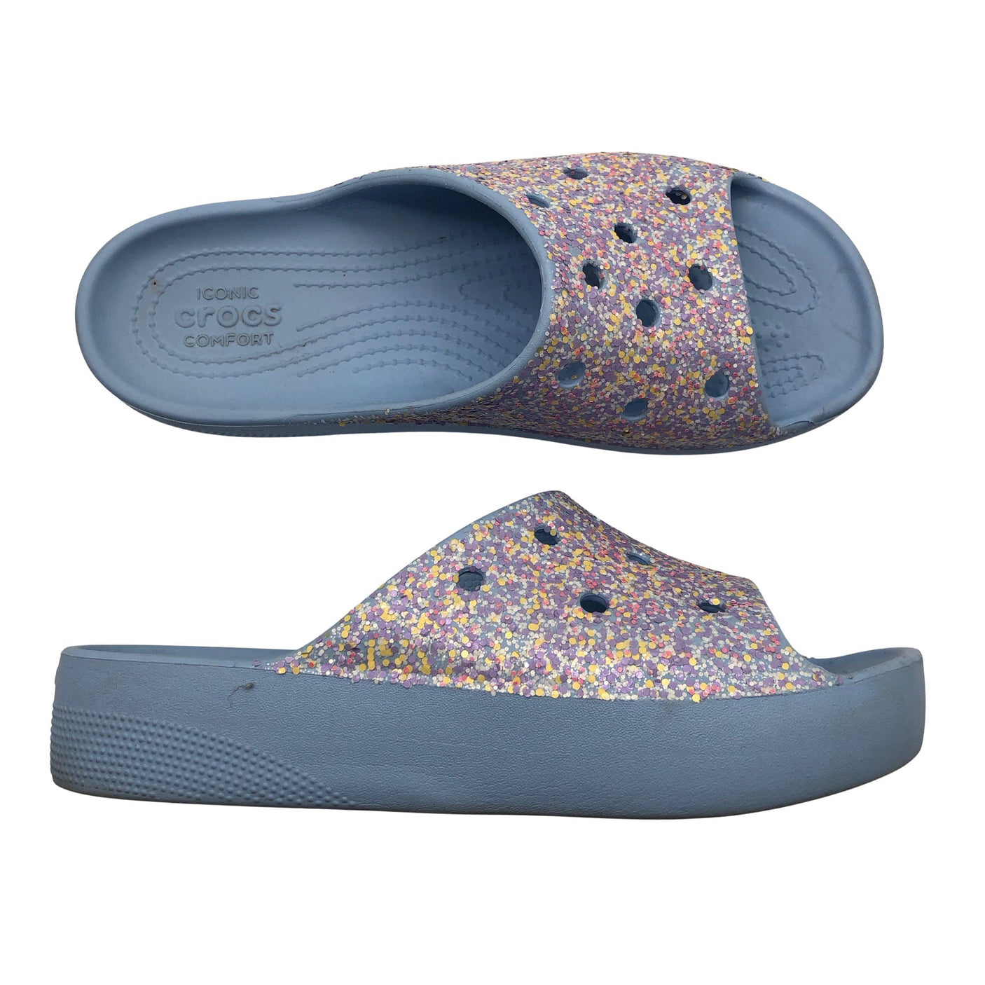 Unisex Crocs - Beach sandals, size 39 - Light blue (1)