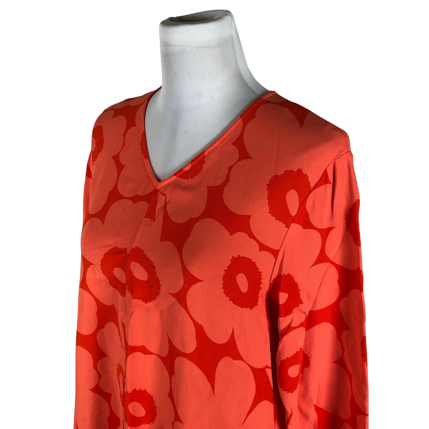 Unisex Marimekko - Schiffon dress, size 40 - Red (3)