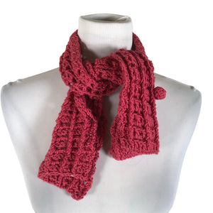 Unisex Handmade - Scarf, size Midi - Pink (1)