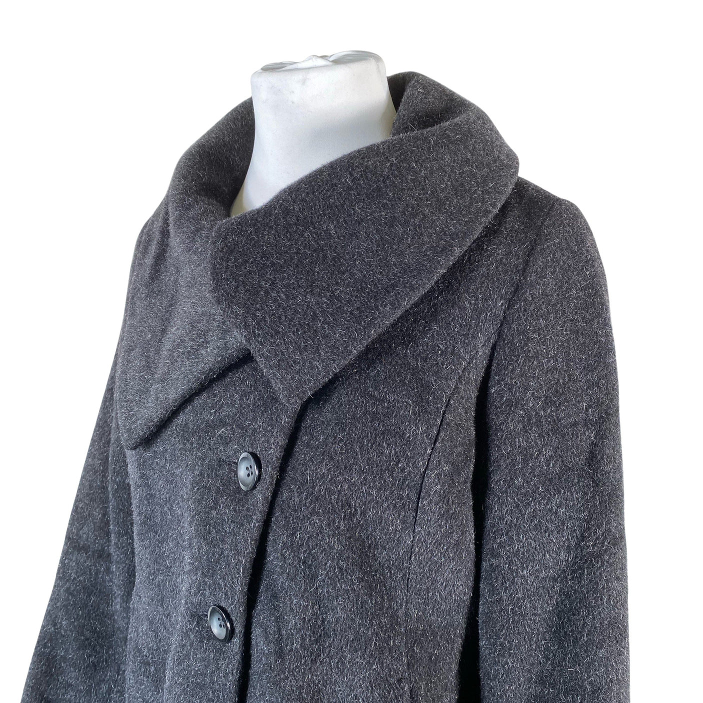 Unisex Milo - Wool coat, size 44 - Black (2)