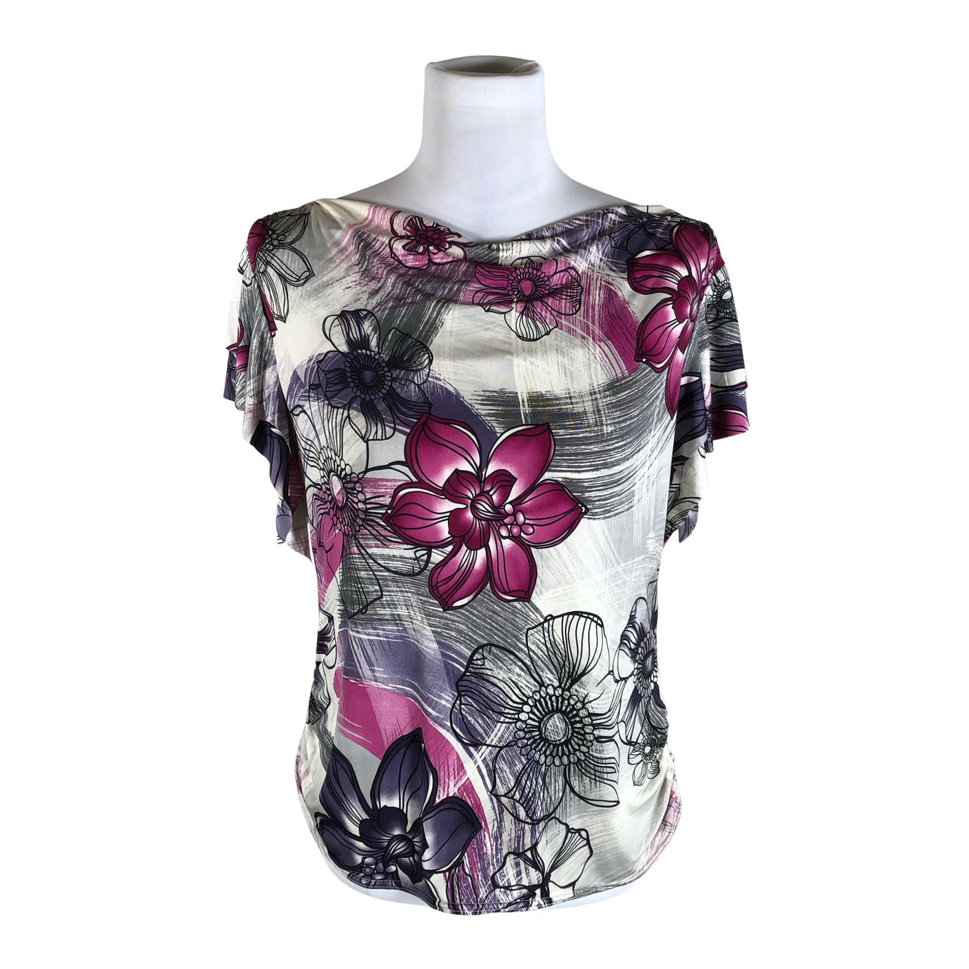 Unisex Ecoline - Short-sleeved blouse, size 38 - Gray (1)