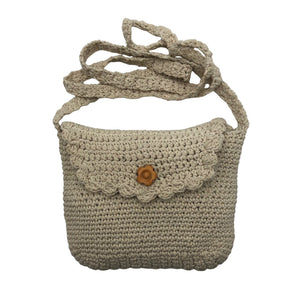 Unisex Handmade - Shoulder bag, size Mini - Beige (1)