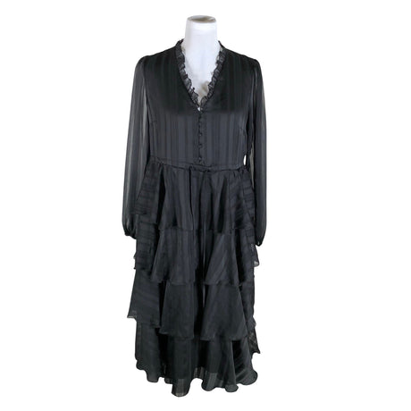 Unisex Y.A.S - Schiffon dress, size 38 - Black ()