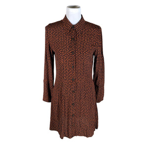 Unisex &Other Stories - Schiffon dress, size 36 - Brown (1)