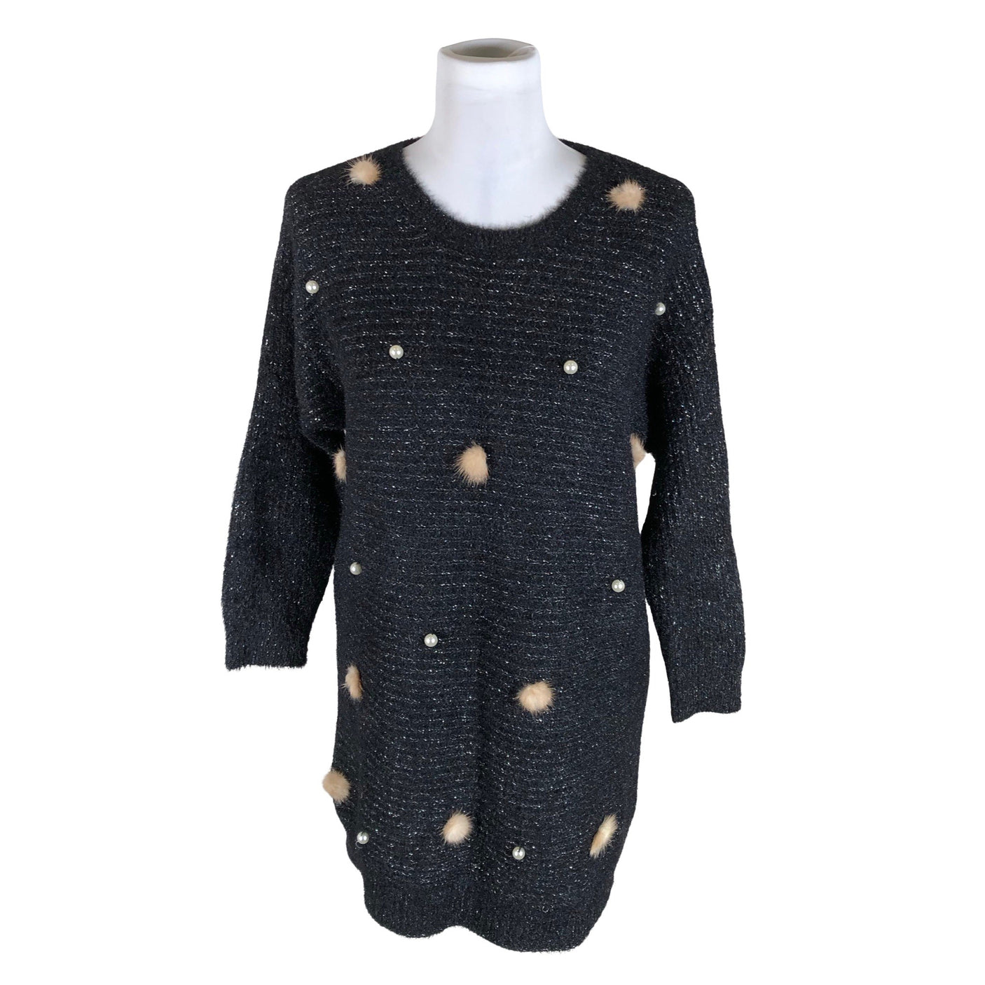 Unisex Punt Roma - Knit dress, size 38 - Black (1)