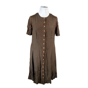 Unisex Handmade - Schiffon dress, size 42 - Brown (1)
