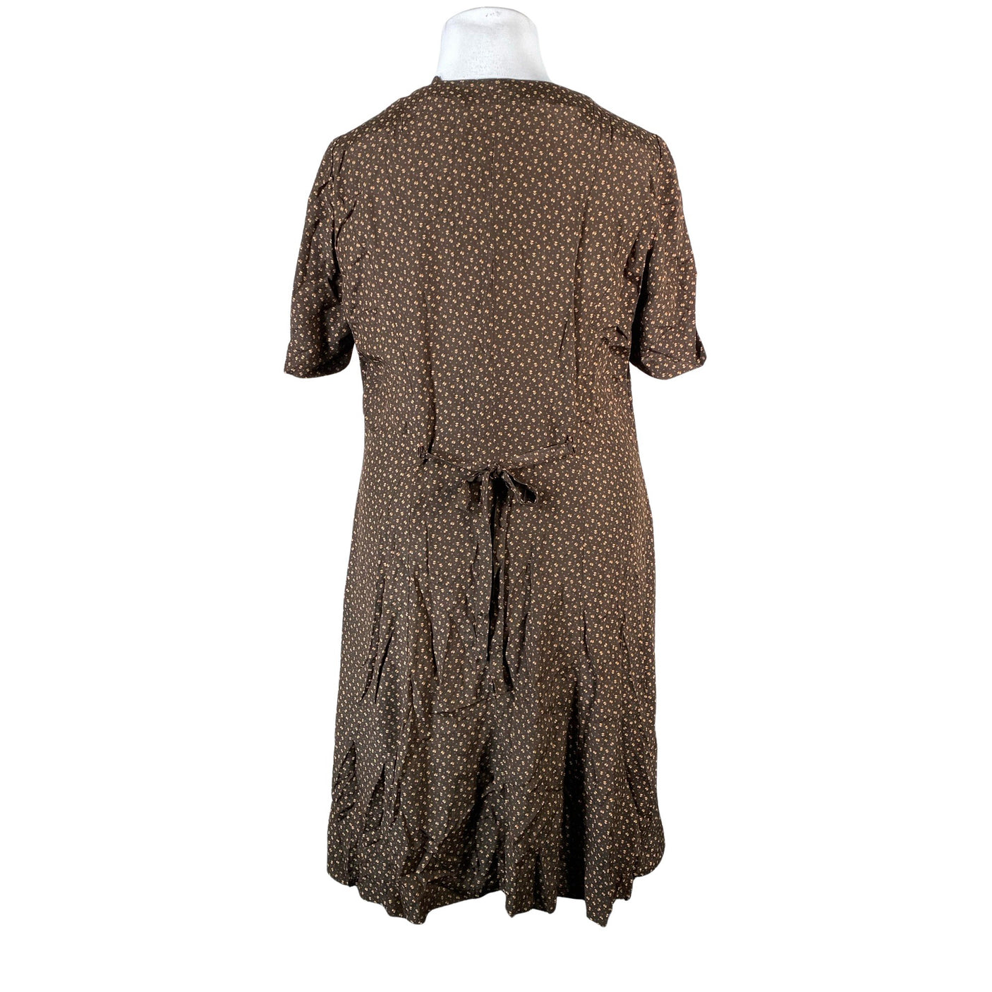 Unisex Handmade - Schiffon dress, size 42 - Brown (2)