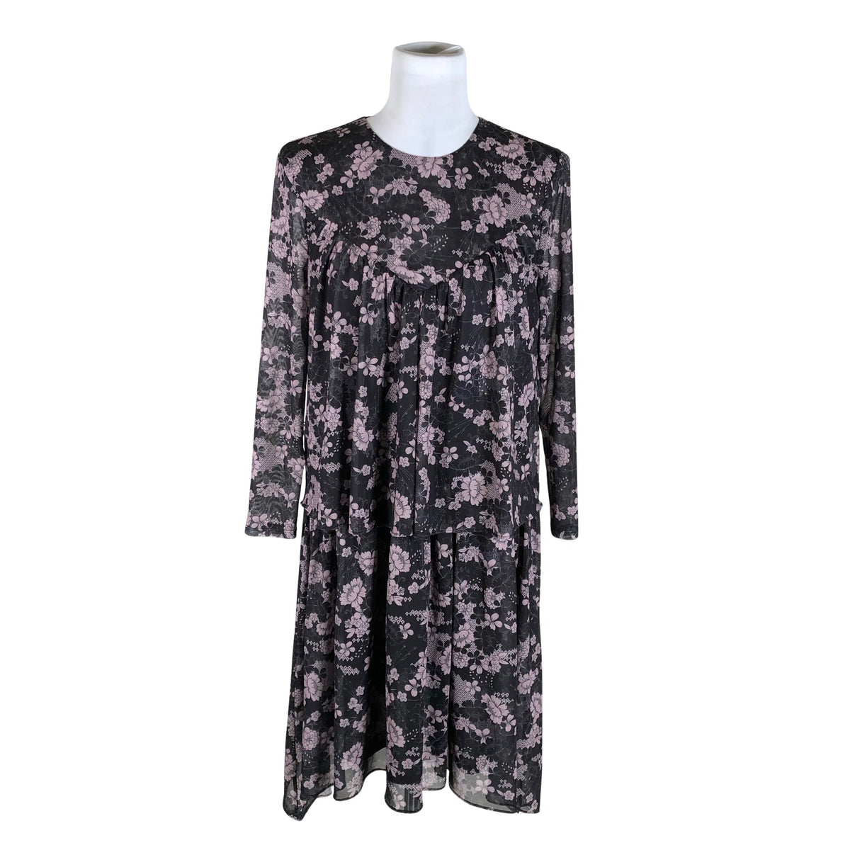 Unisex Rebecca Minkoff - Schiffon dress, size 40 - Black (1)