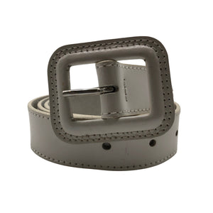 Unisex Esprit - Leather belt, size No size - White (1)