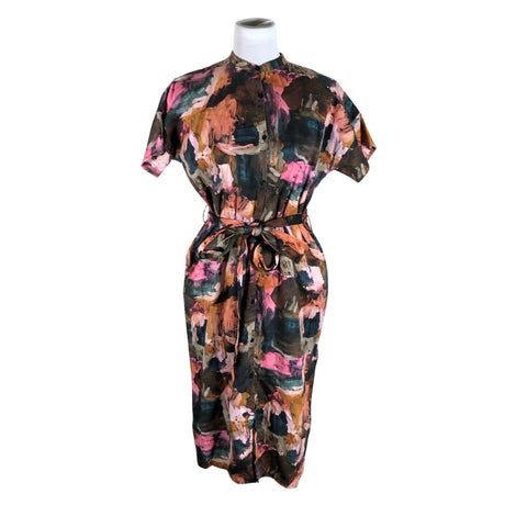 Unisex Aarrelabel - Schiffon dress, size 36 - Brown ()